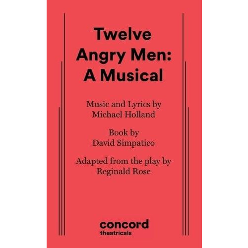Twelve Angry Men A Musical Paperback Book