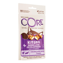 Wellness CORE Kitten Treats 50g, Chicken & Salmon – Cat Treats, Grain-Free, Natu