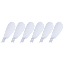 6-teiliges Ersatz-Lüfterblatt für E27-Deckenventilator,-Weiß