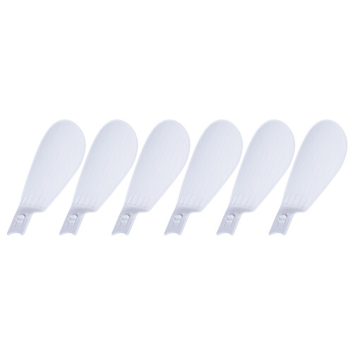6 stuks ABS ventilatorblad voor 30W E27 ventilatorlicht-Wit