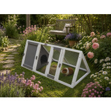 Bunny Business Apex Run with Enclosure Rabbit/Guinea Run Hutch Hutches, 4ft Tria