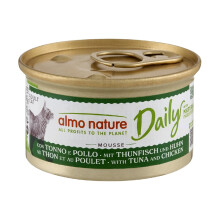 Almo Nature Daily - Wet Cat Food for Adult Cats - Mousse - Tuna and Chicken - 85