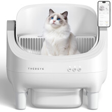 Thereye 10L Automatic Self-Cleaning Cat Litter Tray, Smart App Controlled Automa