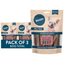 BOOST Meat Stick Dog Treat - Made with 100% Natural Meat, Grain-Free Treats for
