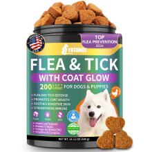 Flea and Tick Prevention for Dogs Chewables, Dog Flea and Tick Treatment, Dog Fl