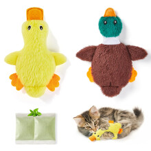 Potaroma Catnip Cat Toys 2 Pack, Duck & Platypus Crinkle Kickers