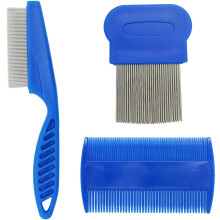 Ram 3 x Double Sided Lice Combs Hair Styling Comb Set Dog Cat Flea Remover
