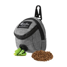FuninCrea Dog Treat Pouch Bag, Dog Treat Bag with Built-in Poop Bag Dispenser Do