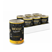 WOOLF Wet Canned Complete Dog Food Pack of 6 x 400g - Natural Ingredients & High