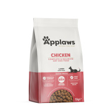 Applaws Complete and Grain Free Dry Adult Dog Food 12kg Chicken, Large Breeds, H