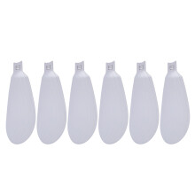 6 stuks kleuroptie ABS ventilatorbladvervanging voor 20,5-Wit