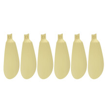 6 stuks ABS vervangend ventilatorblad 22,50 cm lengte voor-Geel