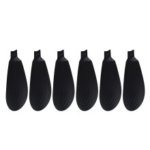 Set van 6 ABS-vervangingsmesjes, 22,50 cm lang, compatibel-Zwart