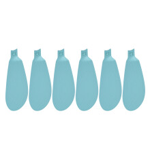 6 stuks ABS vervangend ventilatorblad 22,50 cm lengte voor-Blauw