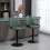 Retro Bar Stools Set of 2,  Kitchen Stool,Green 1