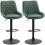 Retro Bar Stools Set of 2,  Kitchen Stool,Green 3
