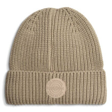 (One Size, Cashew) Lambretta Mens Fleece Lined Chunky Knit Winter Warm Beanie Hat