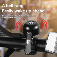 Campainha de Bicicleta com Espelhos Retrovisores, Ajustável em 360, para Guidão, Acessórios para Bicicleta, Lado Direito.