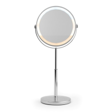 Beldray 7” Rechargeable LED Makeup Mirror – 1X/3X, Swivel, Dimmable, Chrome