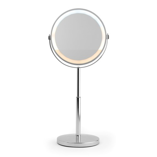 Beldray Beldray 7” Rechargeable LED Makeup Mirror – 1X/3X, Swivel, Dimmable, Chrome