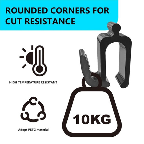 4 Pack Multifunctional Side Hooks for Baby Strollers Space-Saving Station Wagon Hooks with Sturdy Design 2