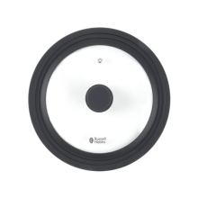 Russell Hobbs Universal Glass Lid for Pots – Fits 24, 26 & 28cm, Soft-Touch Rim