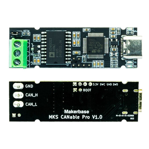 Makerbase MKS CANable USB to CAN Adapter CAN Debugger with STM32F072C8T6 Processors for 3D Printer Accessories MKS CANable Pro