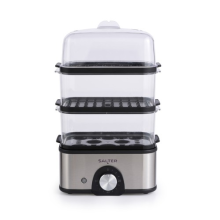 Salter 3-Tier Food Steamer Compact Multi-Cooker with 3 Steam Baskets 3L Capacity