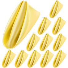 Square Satin Napkin Bright Silk 12 Pack 17 x 17 Inch