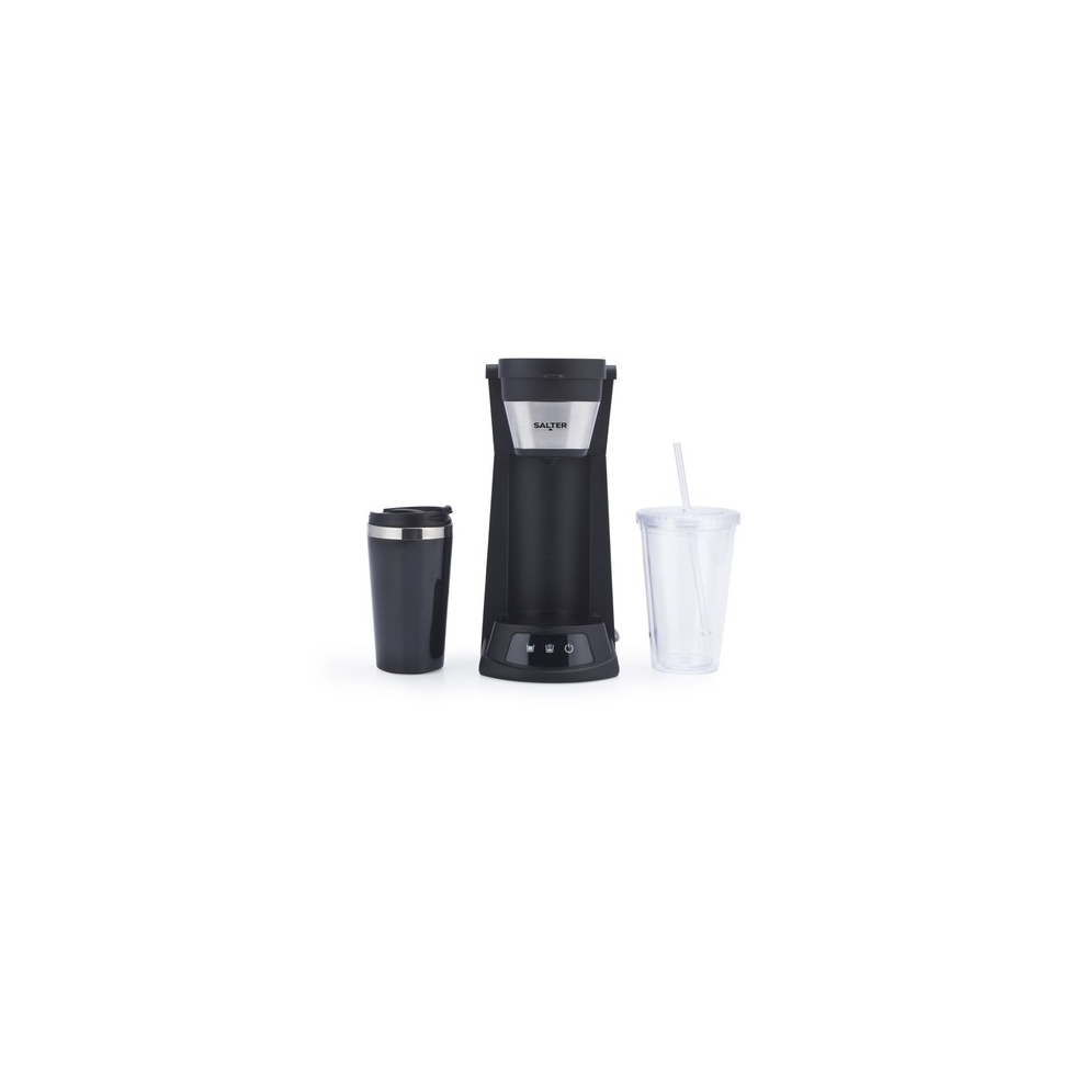 Photos - Coffee Maker Salter 2 in 1 Iced Cold Brew Espresso Machine Hot/Cold Mug + Cup Brown