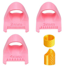 5Pcs Lock and Sewing Gauge, Plastic Sewing Templates, Sew Finger Ruler for Even Stitches Beginners,DIY Sew Tools