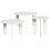 VidaXL vidaXL Coffee Table 3 pcs White Solid pine wood 1