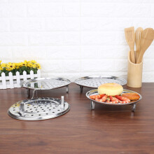 Stainless Steel Steamer Tray Rack 3-Tier Round 18-30 cm