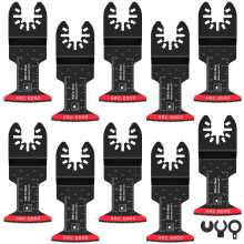 Bi-Metal Oscillating Saw Blades Kit 10 pcs with 3 adapters