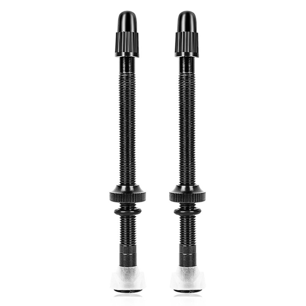 Bike Tubeless Tire Valve Stem Aluminum Alloy Presta 80Mm Black 928028458057