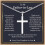 Cross Necklace Silver Cuban Link Chain for Men 1