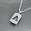 Retro Out Letter Pendant Necklace Adjustable Chain 1