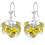 Dragon Earrings Sterling Silver Drop with Crystal 1