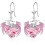 Dragon Earrings Sterling Silver Drop with Crystal 1