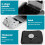 Magnetic Key Box for Under Car, 4 Digit Combination Code Magnetic Key Storage Holder, Magnet Key Lock Case for Hide Key 2
