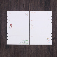 WHAMVOX A5 filler paper refills for spiral notebook weekly