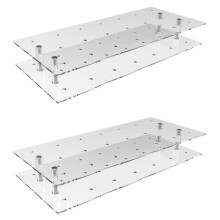 2X 21 Hole Clear Acryl Lollipop Houder Bruiloften Babyborrels Verjaardagsfeestjes Jubilea Snoep Decoratief