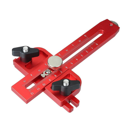 Aluminium Alloy Table Saw Jig 120mm Thin Adjustable Limiter
