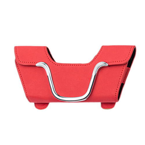 Magnetic Car Sunglasses Clip Holder Suede