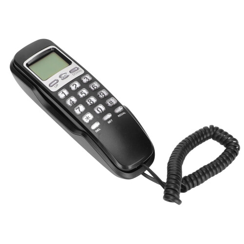 FAGINEY corded phone with LCD display black