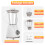 Upgraded 2-in-1 Food Blender Processor Smoothie Blender 8