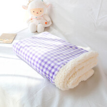 Flannel Blanket Purple 70x50cm Soft Warm Throw for Sofa Bed