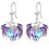 Dragon Earrings Sterling Silver Drop with Crystal 1