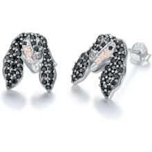 Sterling Silver Dog Stud Earrings for Women 24 Breeds