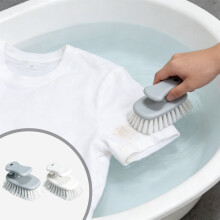 Plastic Shoe Brush Grey Soft Bristles 1 Piece